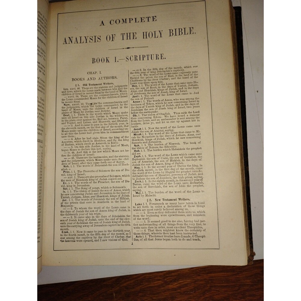 Antique WILMORE'S NEW ANALYTICAL REFERENCE BIBLE - 1904. Very Good-Fine Cond - Picture 12 of 16
